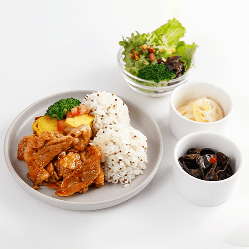 日式炭燒豬肉藜麥飯
